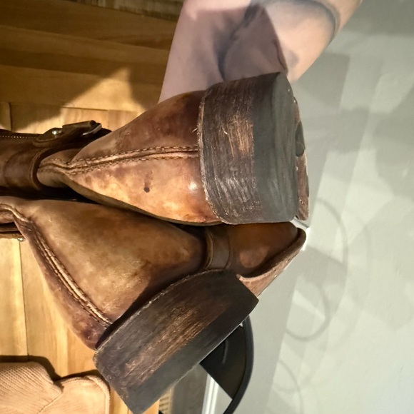 Corral Western Boots Womens Round Harness Buckles 8.5 M Cognac C2966 - Picture 8 of 10